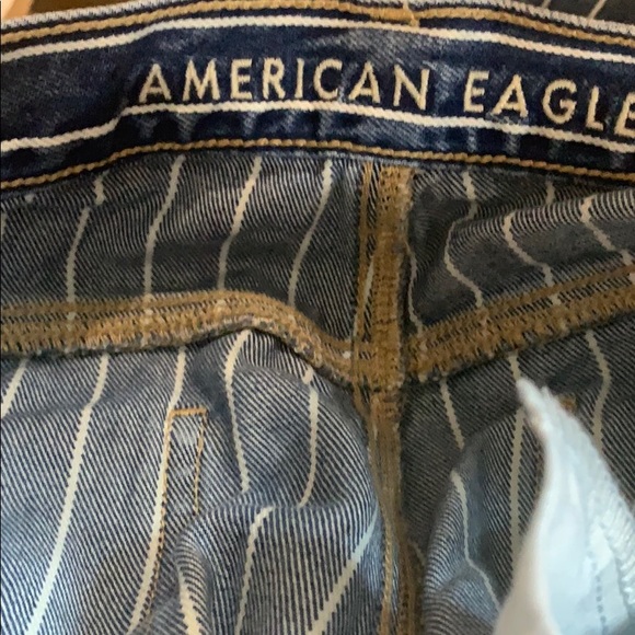0321 American Eagle stripe jeans sz 6 - Picture 4 of 5